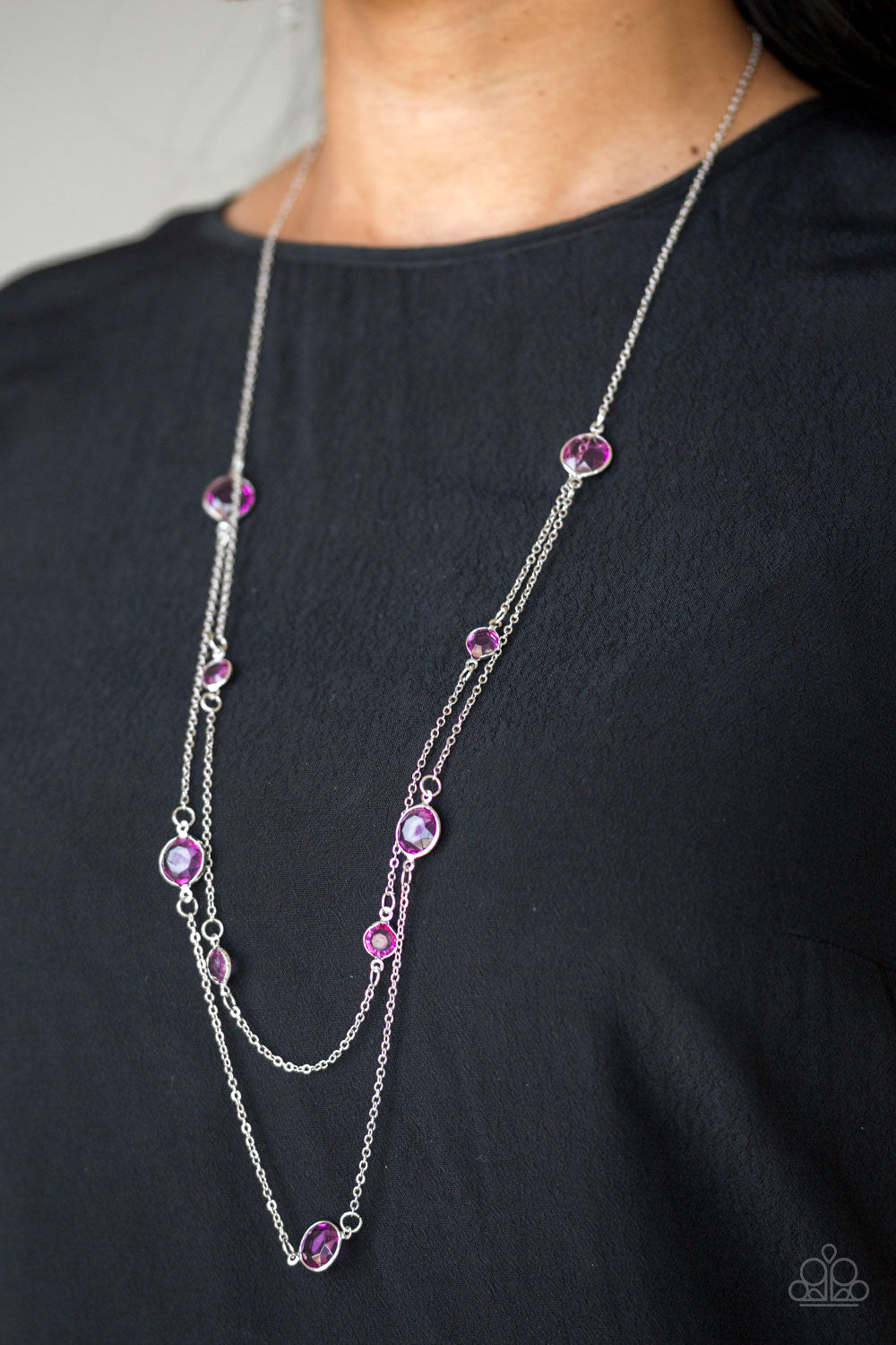 Raise Your Glass Purple Necklace Paparazzi Accessories