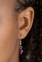 Load image into Gallery viewer, Haute Heartbreaker Purple Necklace Paparazzi Accessories