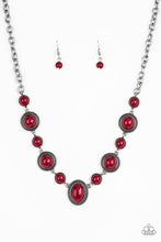 Load image into Gallery viewer, Voyager Vibes Red Necklace Paparazzi Accessories
