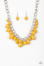Load image into Gallery viewer, Gorgeously Globetrotter Yellow Necklace Paparazzi Accessories