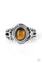 Load image into Gallery viewer, Peacefully Peaceful Brown Tiger&#39;s Eye Ring Paparazzi Accessories