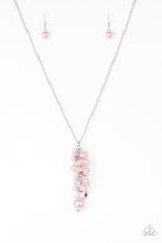 Load image into Gallery viewer, Ballroom Belle Pink Pearl Necklace Paparazzi Accessories