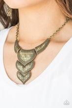 Load image into Gallery viewer, Texas Temptress Brass Necklace Paparazzi Accessories