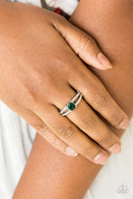 Load image into Gallery viewer, Dream Sparkle Green Ring Paparazzi Accessories