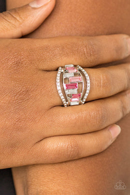 Treasure Chest Charm - Pink Ring Paparazzi Accessories