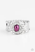 Load image into Gallery viewer, Mod Modest Purple Pearl Ring Paparazzi Accessories
