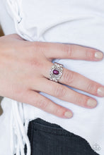 Load image into Gallery viewer, Mod Modest Purple Pearl Ring Paparazzi Accessories