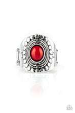 Load image into Gallery viewer, Zen to One Red Ring Paparazzi Accessories