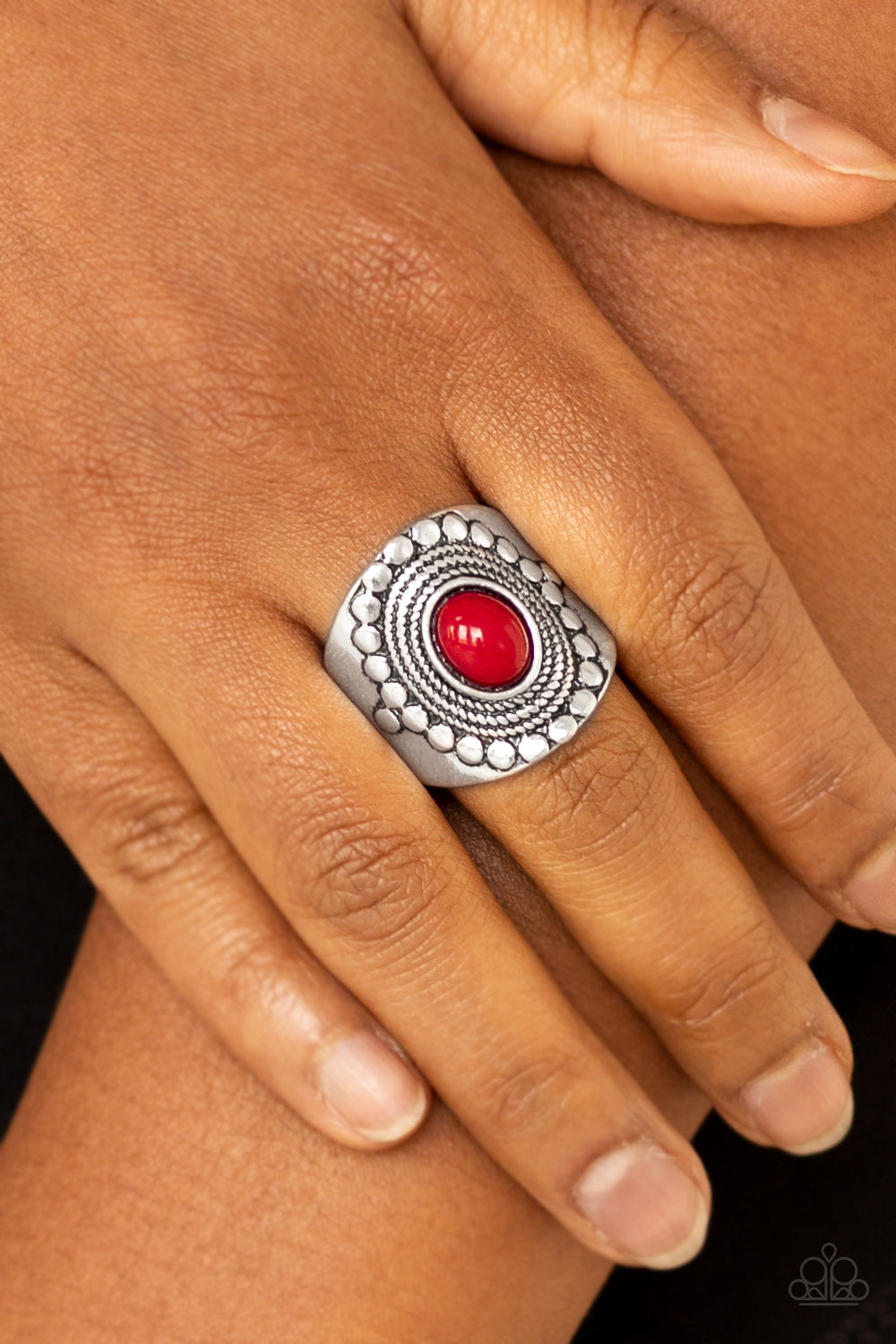 Zen to One Red Ring Paparazzi Accessories