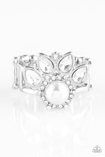 Load image into Gallery viewer, Crown Coronation White Ring Paparazzi Accessories