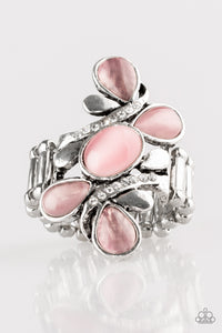 moonstone,pink,Wide Back,Bliss Out Pink Moonstone Ring