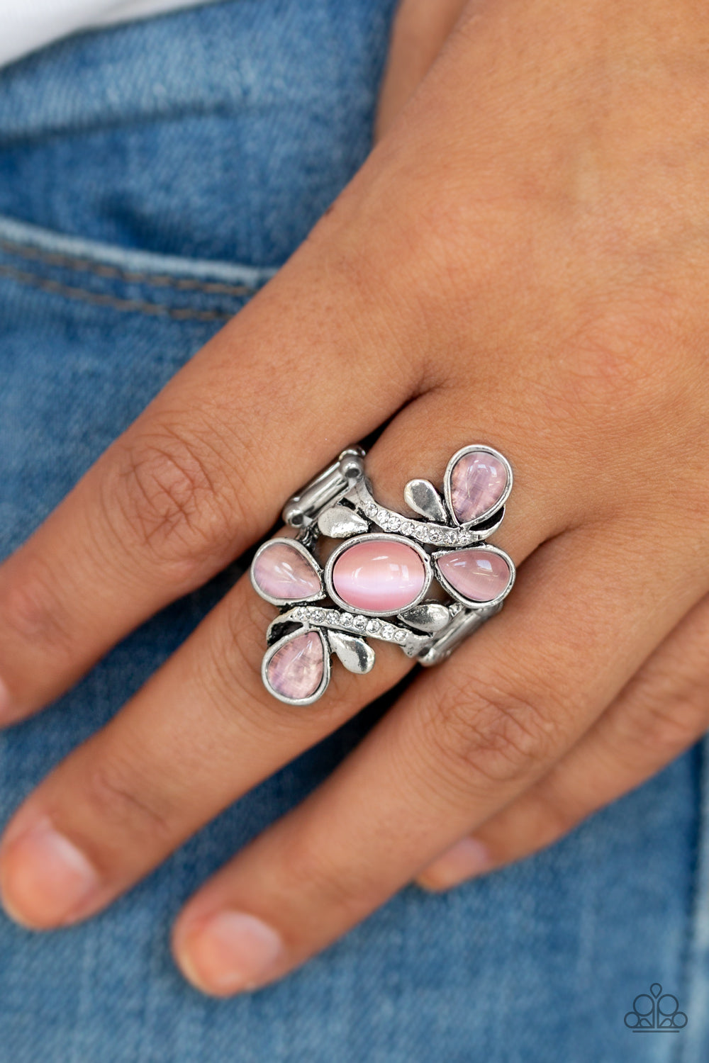 Bliss Out Pink Moonstone Ring Paparazzi Accessories
