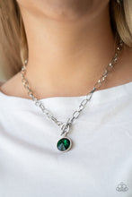 Load image into Gallery viewer, She Sparkles On Green Necklace Paparazzi Accessories