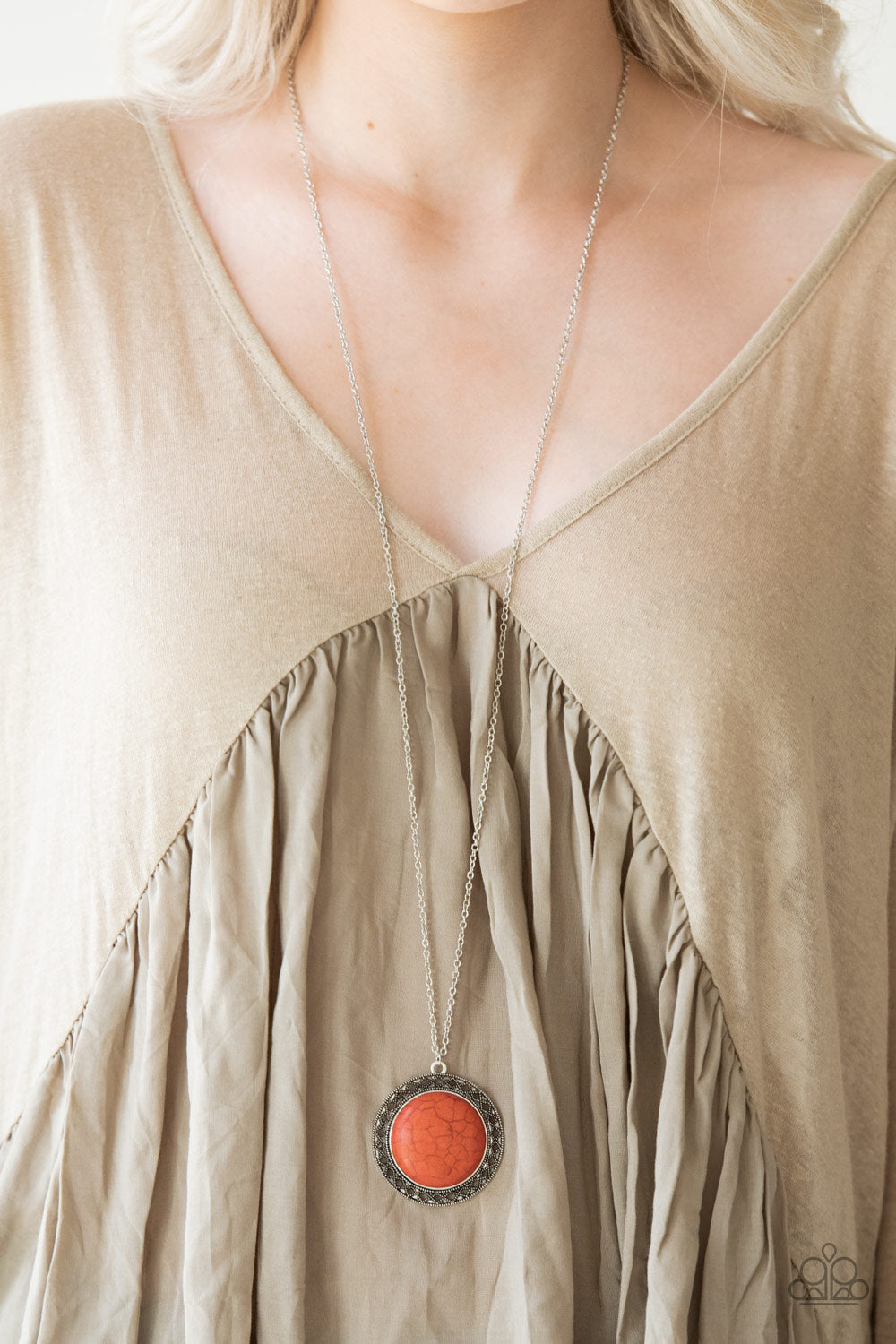 Run Out Of RODEO Orange Necklace Paparazzi Accessories