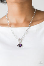 Load image into Gallery viewer, She Sparkles On Purple Toggle Necklace Paparazzi Accessories