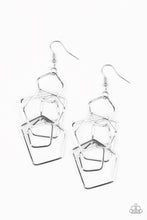 Load image into Gallery viewer, Five-Sided Fabulous - Silver Earrings Paparazzi Accessories