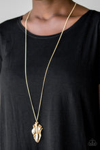 Load image into Gallery viewer, Fiercely Fall Gold Necklace Paparazzi Accessories