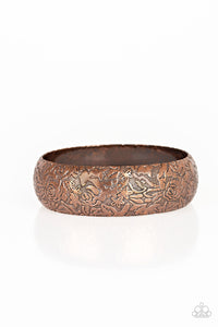 Bangles,copper,floral,Garden Villa - Copper Bangle Bracelet