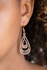 fishhook,rose gold,REIGNed Out Rose Gold Earring