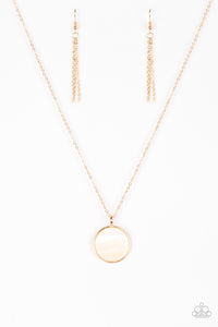 gold,short necklace,Shimmering Seashores Gold Necklace