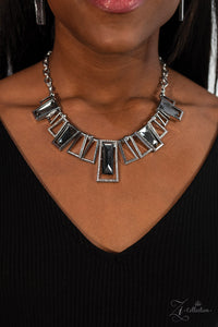 2018 Zi,hematite,rhinestones,short necklace,silver,VICTORIOUS Zi Collection Necklace