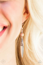 Load image into Gallery viewer, Catch My Drift Brown Earring Paparazzi Accessories