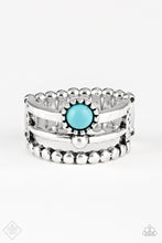 Load image into Gallery viewer, Summer Retreat Blue Ring Paparazzi Accessories