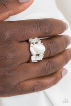 Load image into Gallery viewer, Modern Moonwalk White Moonstone Ring Paparazzi Accessories