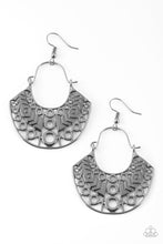 Load image into Gallery viewer, Indigenous Idol Black Gunmetal Earring Paparazzi Accessories