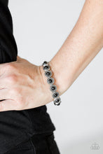 Load image into Gallery viewer, Globetrotter Goals Black Stretchy Bracelet Paparazzi Accessories