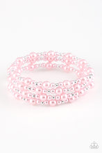 Load image into Gallery viewer, Classic Confidence Pink Pearl Coil Bracelet Paparazzi Accessories