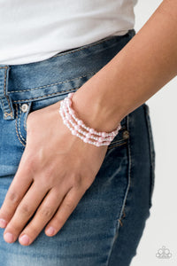 coil,Pearls,pink,Classic Confidence Pink Pearl Coil Bracelet
