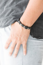 Load image into Gallery viewer, Road Burner - Black Leather Urban Bracelet Paparazzi Accessories