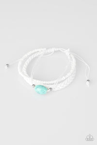 turquoise,white,Weekend Wanderer White Urban Bracelet