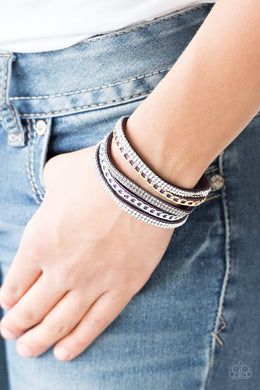 Fashion Fiend - Purple Wrap Bracelet Paparazzi Accessories