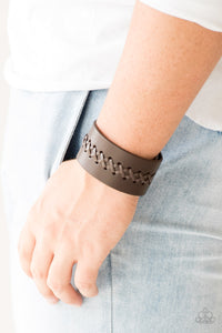 brown,leather,Be A Sport Brown Leather Urban Bracelet