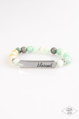 Born Blessed Green Bracelet Paparazzi Accessories