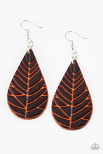 Load image into Gallery viewer, Nature Nouveau Brown Leather Earring Paparazzi Accessories