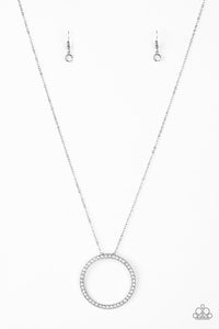 autopostr_pinterest_49916,long necklace,rhinestones,White,Center of Attention White Rhinestone Necklace