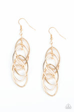 Load image into Gallery viewer, Tangle Tango Gold Earrings Paparazzi Accessories