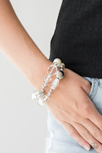 Load image into Gallery viewer, Downtown Dazzle White Bracelet Paparazzi Accessories