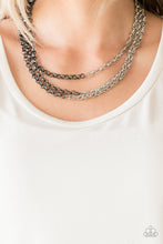 Load image into Gallery viewer, Metro Madness Black Necklace Paparazzi Accessories