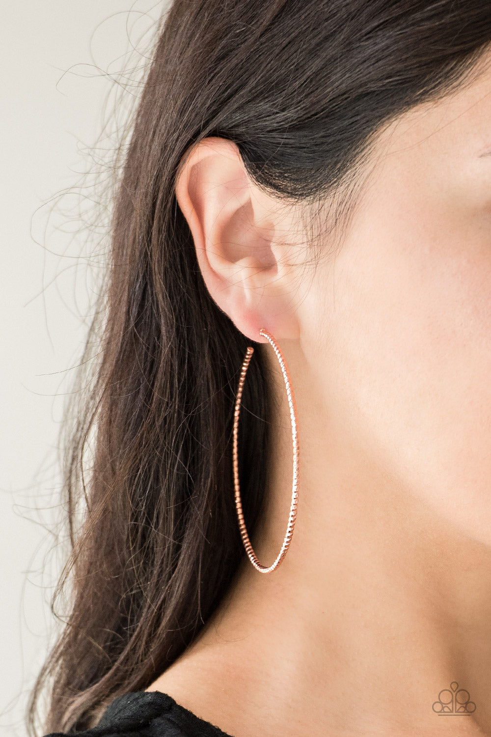 Hooked On Hoops Copper Hoop Earrings Paparazzi Accessories