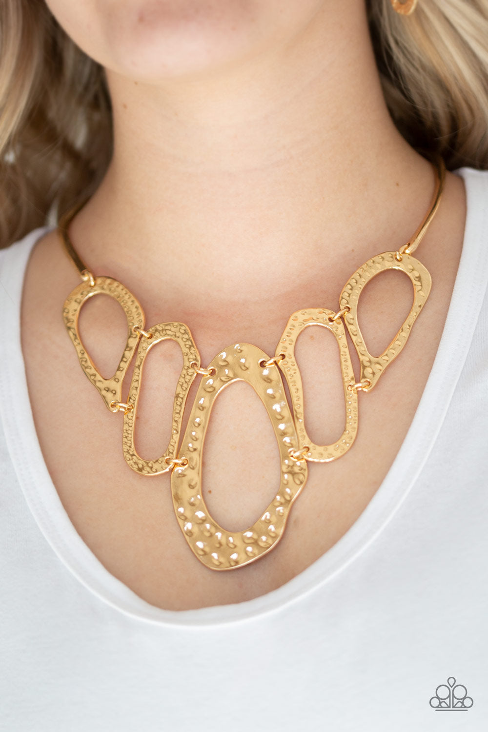 Prime Prowess Gold Necklace Paparazzi Accessories