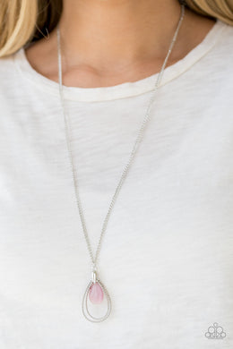 Teardrop Tranquility - Pink Necklace Paparazzi Accessories