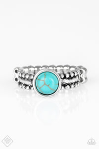 blue,crackle stone,dainty back,silver,turquoise,Trek and Field Blue Stone Ring