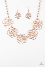 Load image into Gallery viewer, Budding Beauty Rose Gold Necklace Paparazzi Accessories