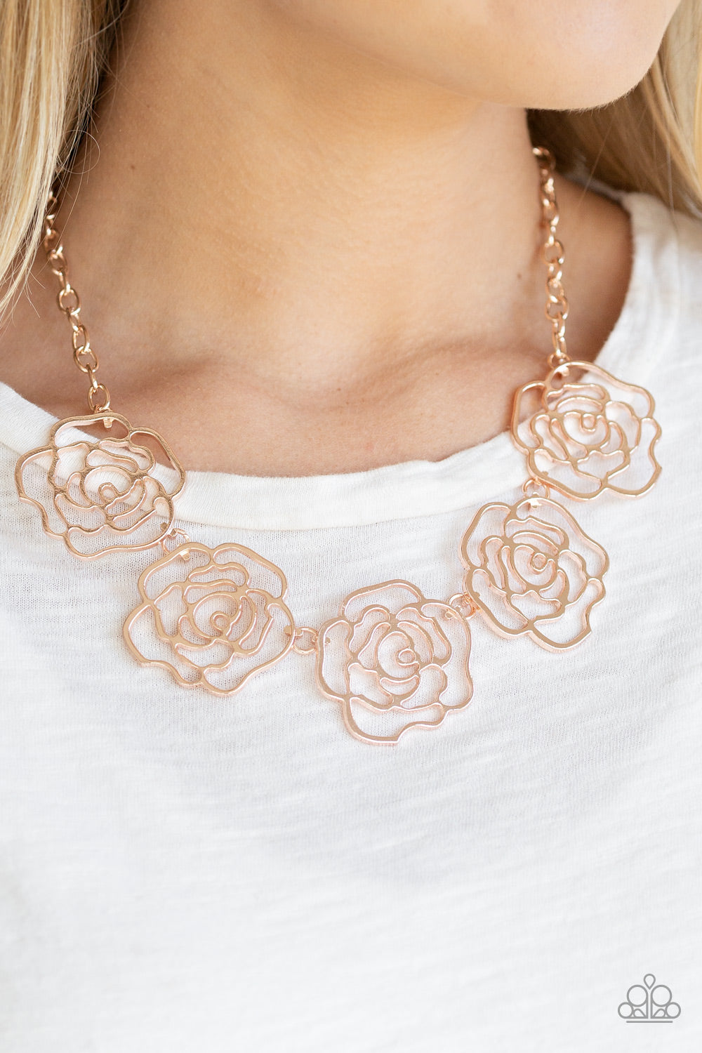 Budding Beauty Rose Gold Necklace Paparazzi Accessories
