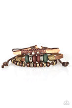 Load image into Gallery viewer, Country Campout Brown Leather Urban Bracelet Paparazzi Accessories