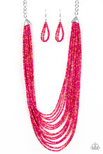 Load image into Gallery viewer, Peacefully Pacific Multi Seed Bead Necklace Paparazzi Accessories